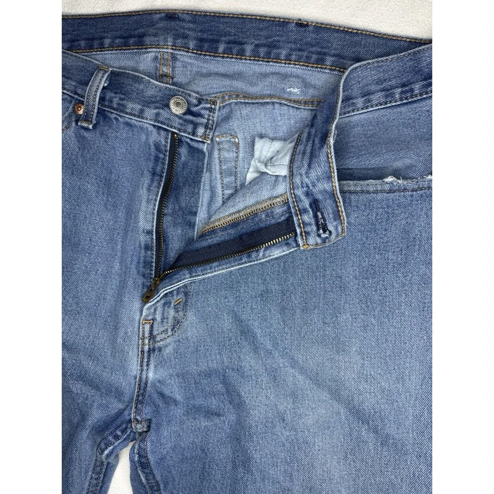 Levi's 505 Regular Fit Jeans‎ Mens 38x34 Blue Excellent Straight Leg Denim